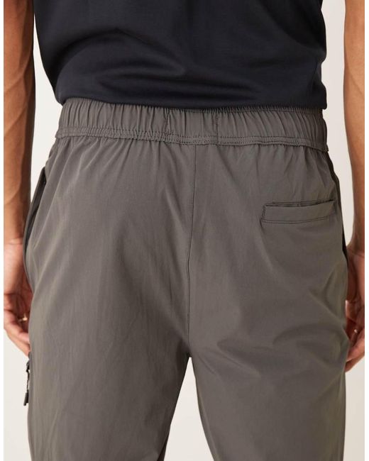 Brave Soul Gray Straight Leg Elasticated Waist Trousers for men
