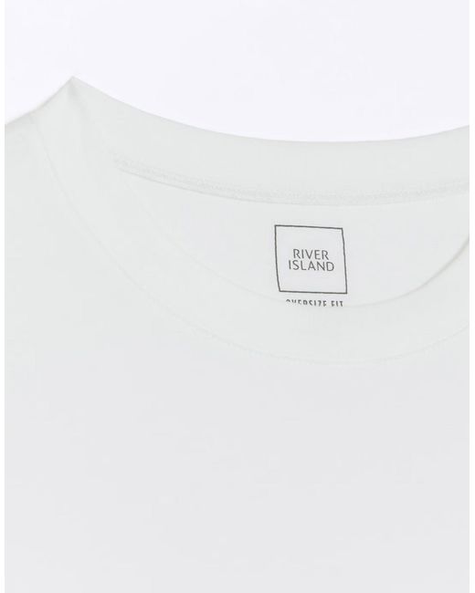 River Island – luminis – kurzärmliges t-shirt in Natural für Herren