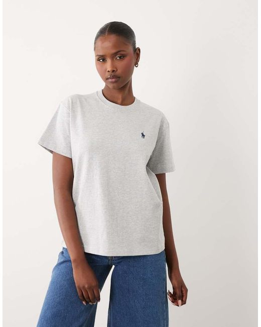 Polo Ralph Lauren White Back Print Straight Fit T-shirt
