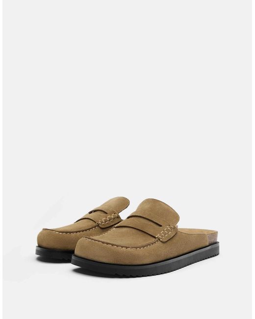 Pull&Bear Multicolor – leder-clogs