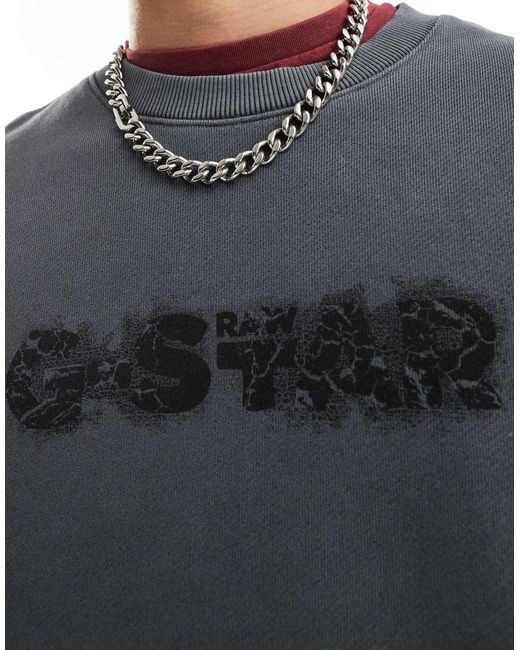 G-Star RAW – sweatshirt in Blue für Herren
