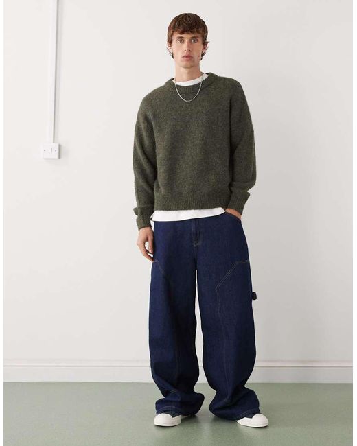 Weekday Gray Wool Blend Jumper for men