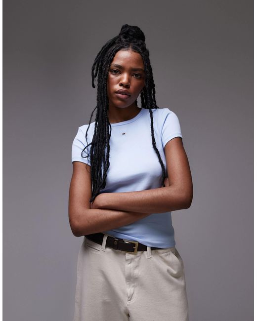 Tommy Hilfiger Blue Badge Rib T-shirt
