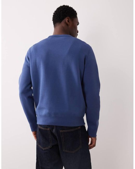 Polo Ralph Lauren Blue Icon Logo Double-knit Sweatshirt for men