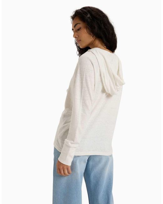 Roxy White Destination Surf Hoodie