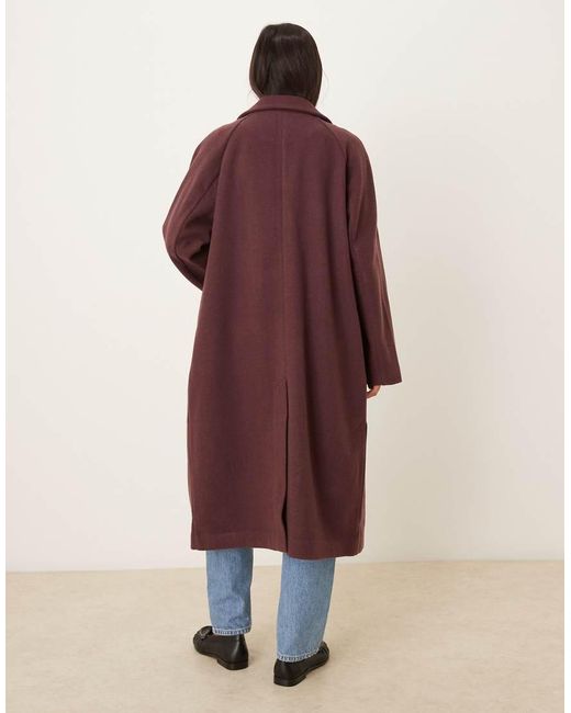 Abrigo Cómodo De -Neutro ASOS de color Natural