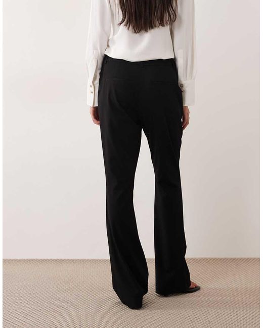ASOS Black Mid Rise Tailored Bootcut Flared Trouser