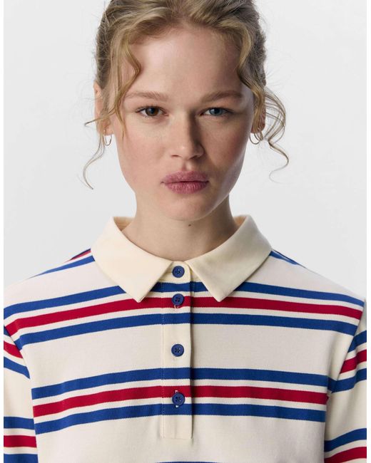 Object Blue – langärmliges polohemd