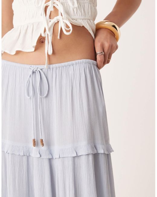 Miss Selfridge Multicolor – gestufter maxirock