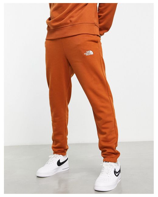 The North Face – essential – jogginghose in Orange für Herren
