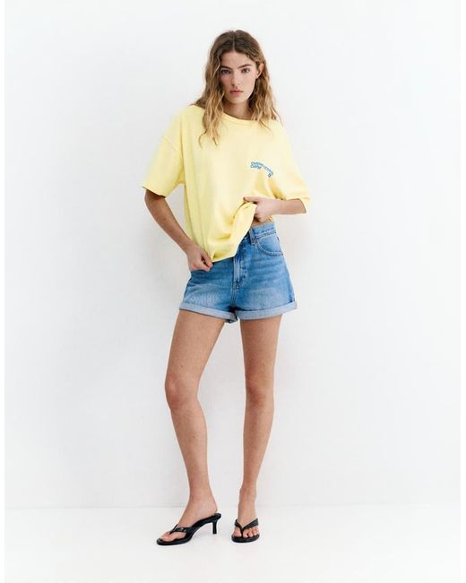 Pull&Bear Yellow Chair Graphic T-shirt