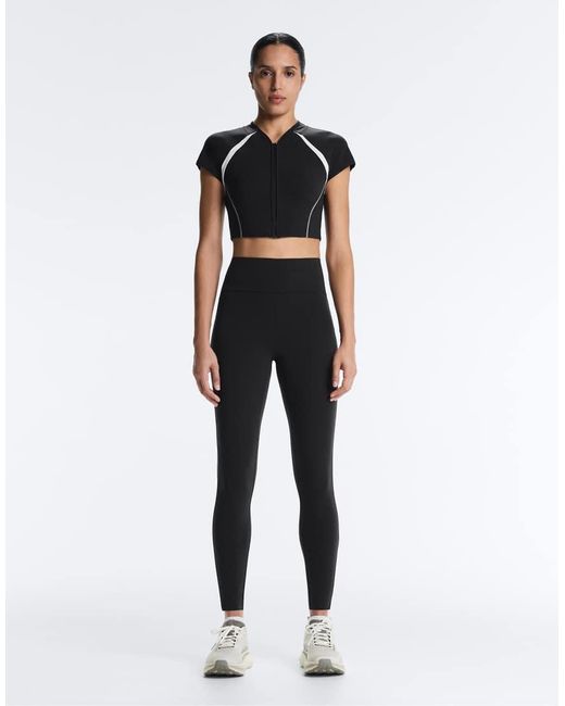 Oysho Black Reflective Compressive Tank Top