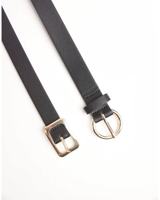 Pieces Blue 2 Pack Buckle Belts