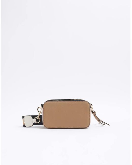 River Island Natural Camera Cross Body Bag