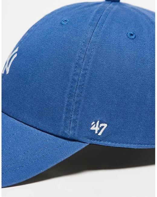 '47 Blue Ny Yankees Clean Up Base Runner Baseball Cap
