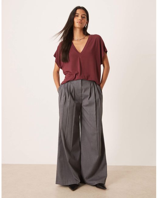 ASOS Red Breathemaxtm Lyocell Drapey V Neck T-shirt