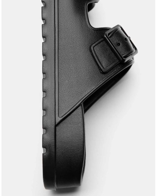 Sandales à boucles Pull&Bear pour homme en coloris Black