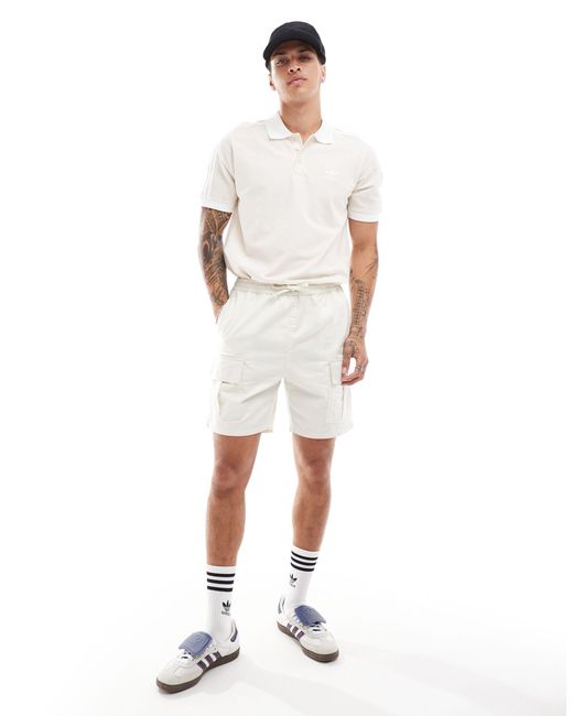 Adidas Originals White Adicolor 3 Stripe T-shirt for men