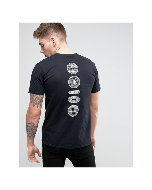 New Love Club Black 3d Back Print T-shirt for men