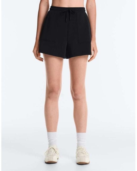 Oysho White Soft-Touch Shorts With Modal