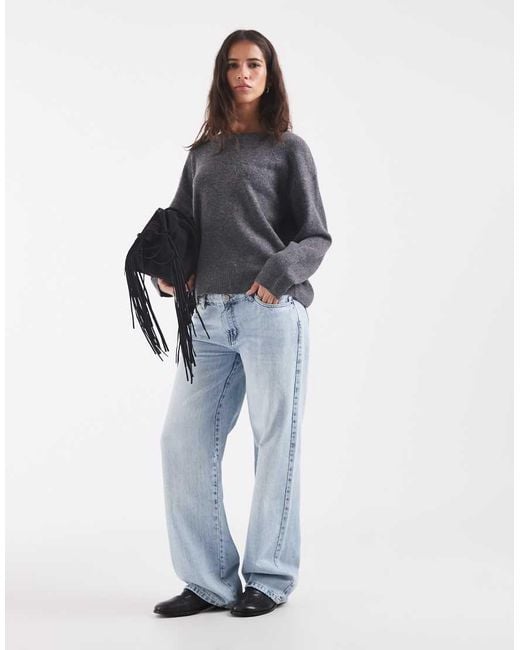ONLY Gray O-neck Knitted Jumper