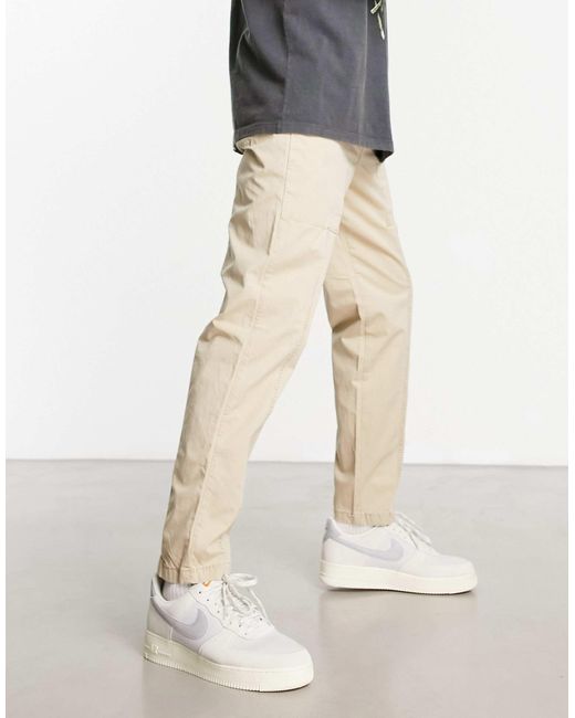 Jack & Jones Natural Intelligence Tapered Carrot Fit Worker Trouser for men