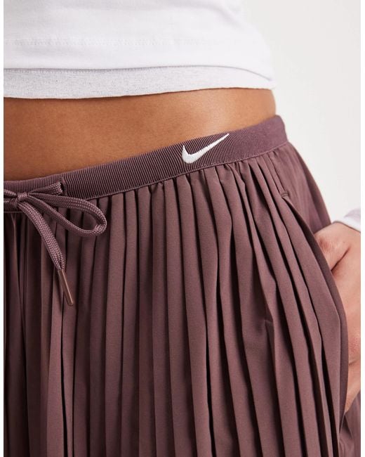 Nike Red Pleated Skirt