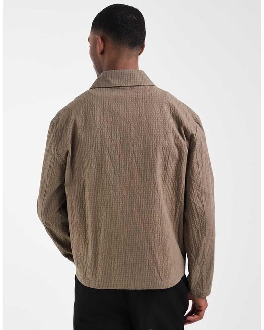 ASOS Natural Check Jacket for men