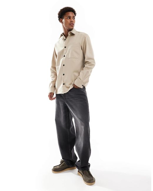JJ Rebel – schwere hemdjacke in Natural für Herren