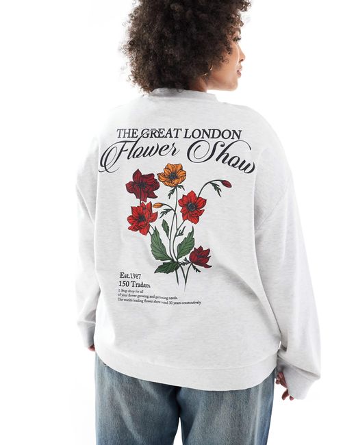 ASOS Gray Asos design curve – sweatshirt