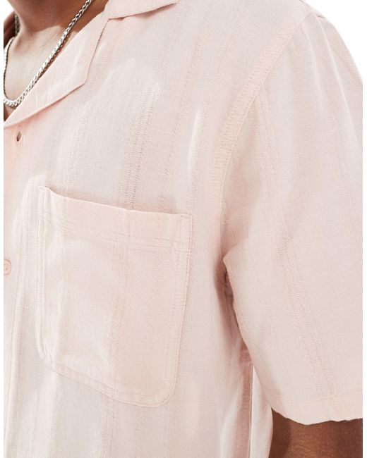 Camisa rosa pétalo Hollister de hombre de color White