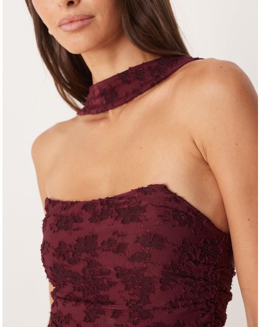 ASOS Red Co-ord Scarf Neck Bandeau