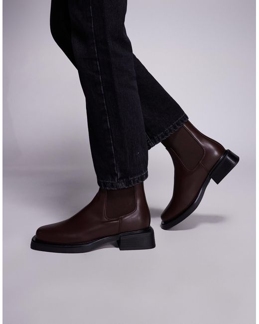 SIMMI Black Simmi London Duff Low Ankle Chelsea Boots
