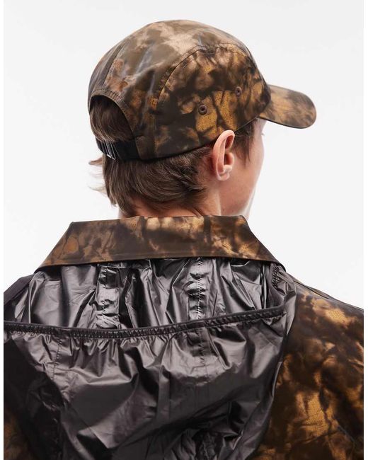 Rains Brown 20330 Waterproof Panel Logo Cap for men