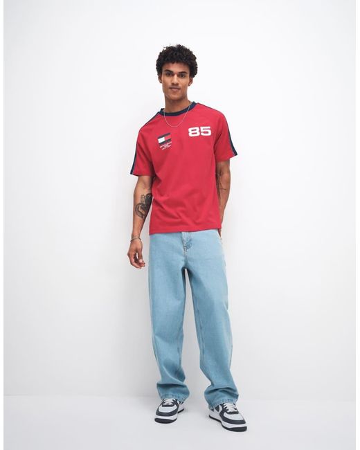 Tommy Hilfiger Red World Cup Relaxed Fit T-shirt for men