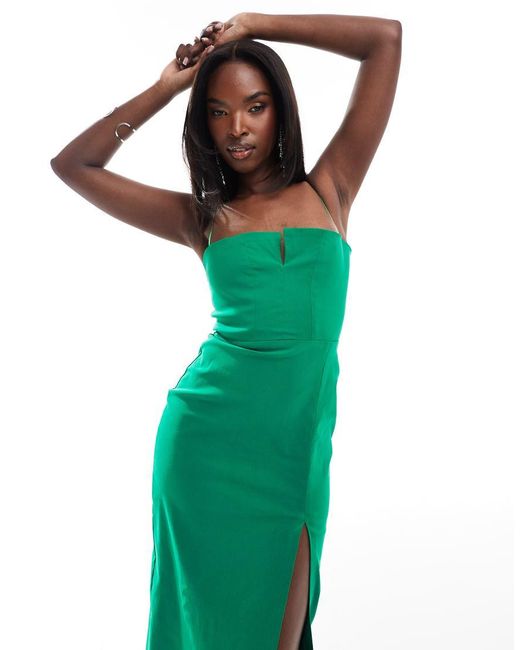 Midi split dress sale