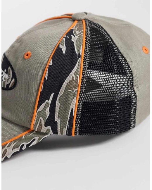 Xlarge Natural Red Head Hybrid Six Panel Baseball Cap