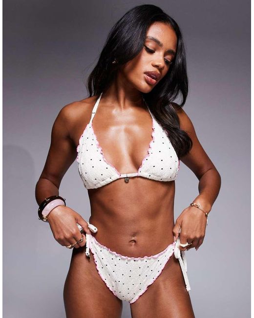 River Island Brown Spot Tie Side Brief
