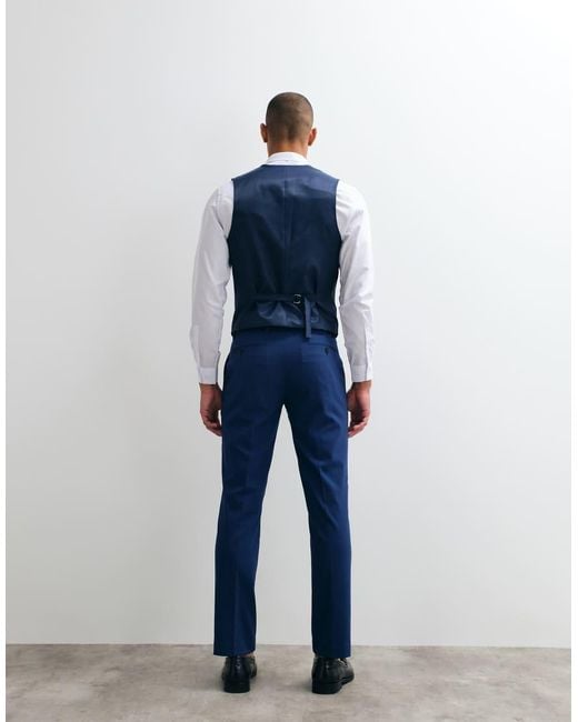 ASOS Blue Slim Suit Pants for men