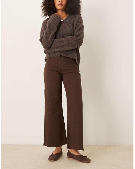 Vaqueros Marrones De Algodón Catherin De Mango de color Brown