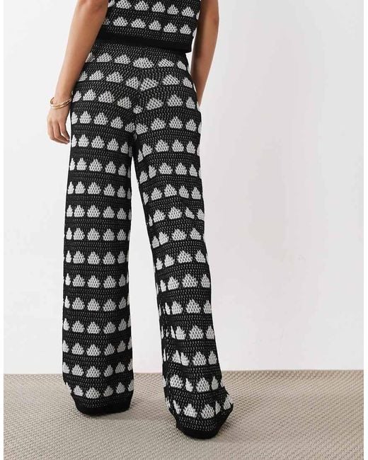 ASOS White Crochet Knit Beach Pants