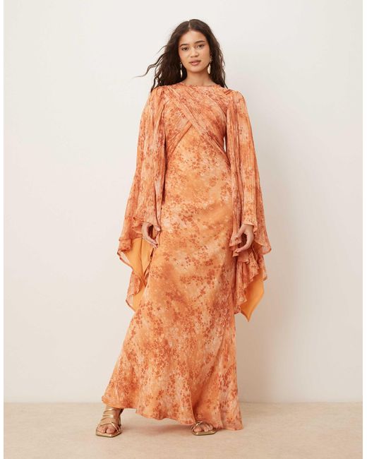 ASOS Orange – maxi-wickelkleid
