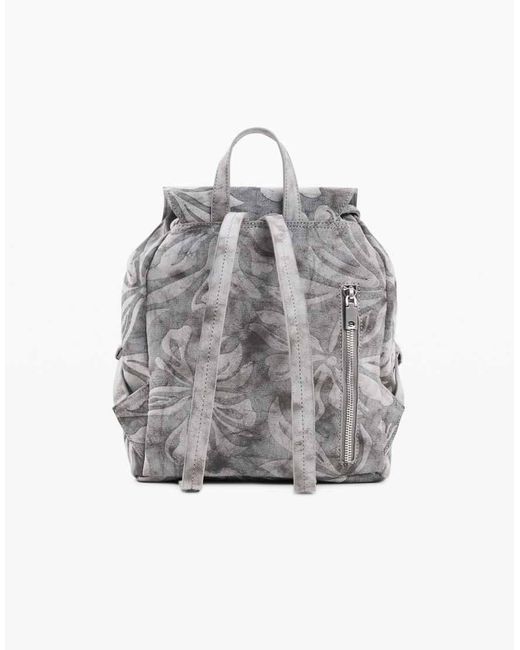 Desigual Gray Small Backpack Obsidian