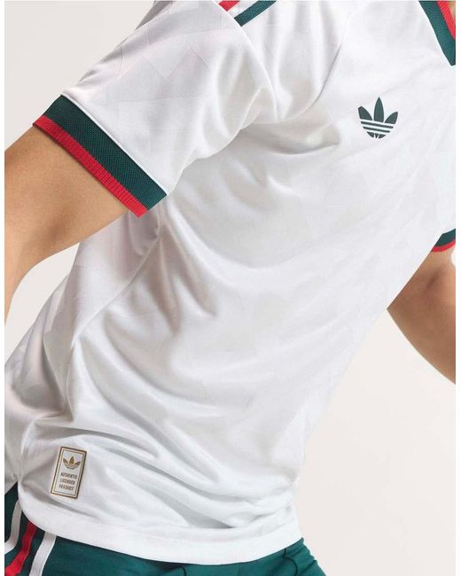 Adidas Originals Gray Mexico 26 Away Authentic Jersey for men