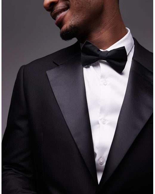 Topman Blue Slim Tux Suit Jacket for men