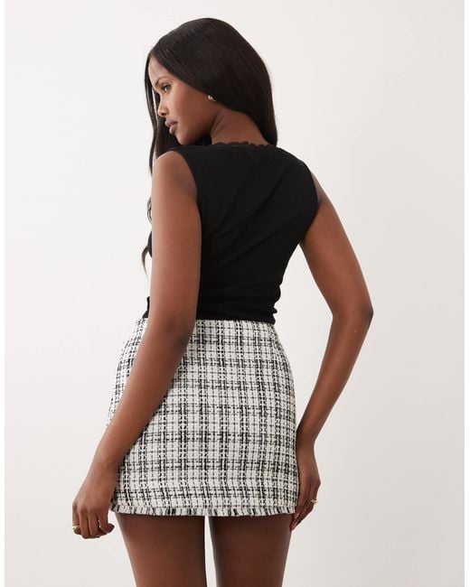 ASOS Natural Mini Skirt With Patch Pocket