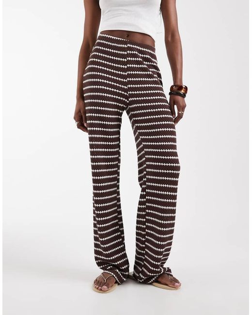 ONLY Brown Knit Trousers