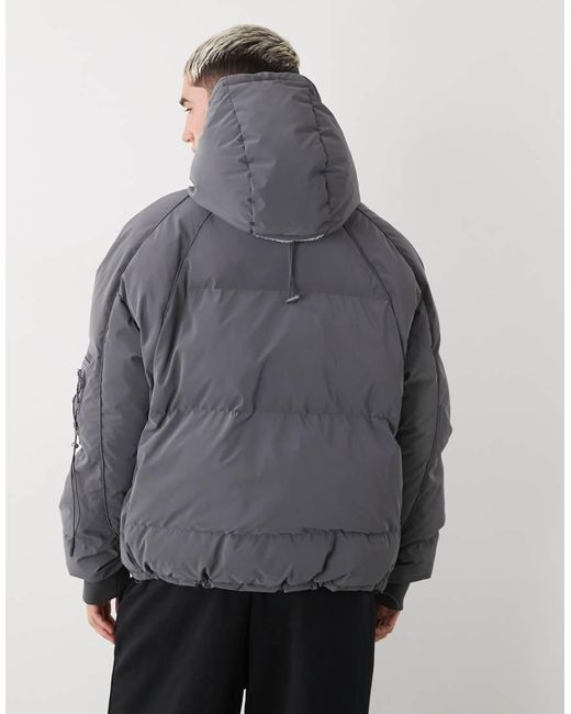 Vertere Berlin Gray Nite Puffer Jacket for men