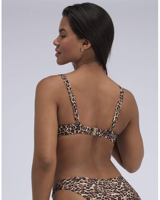 Boux Avenue Brown Santorini Brief Bikini Bottoms Flattering V-Shape Swimwear