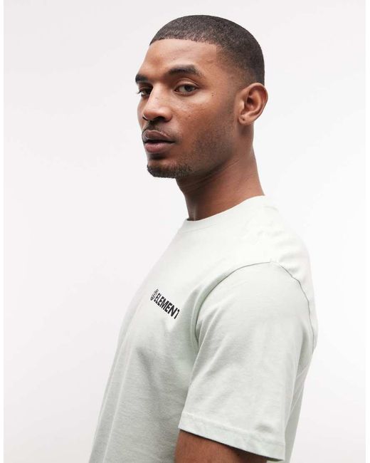 Element White Small Graphic T-shirt for men